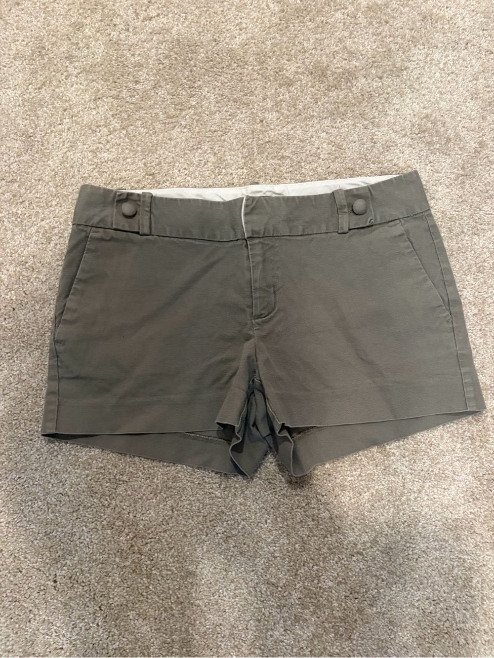 Banana Republic Olive Green Tailored Bermuda Shorts